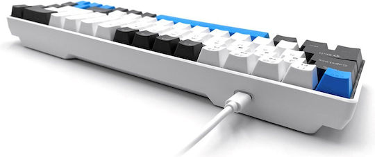 Media-Tech Red Core MX60 Gaming Mechanical Keyboard 60% with Cherry MX Red switches and RGB lighting (International English) Blue/Graphite