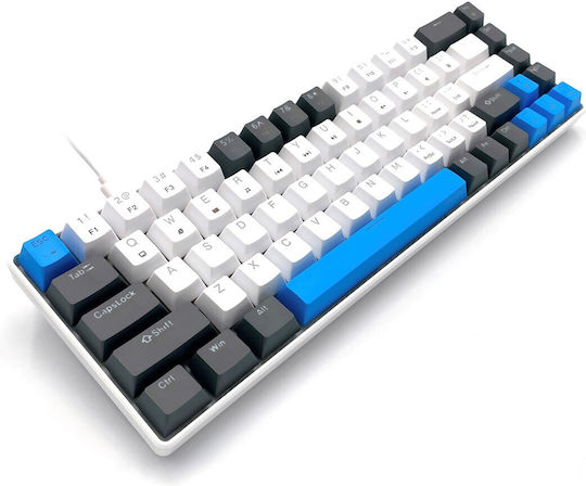 Media-Tech Red Core MX60 Gaming Mechanical Keyboard 60% with Cherry MX Red switches and RGB lighting (International English) Blue/Graphite