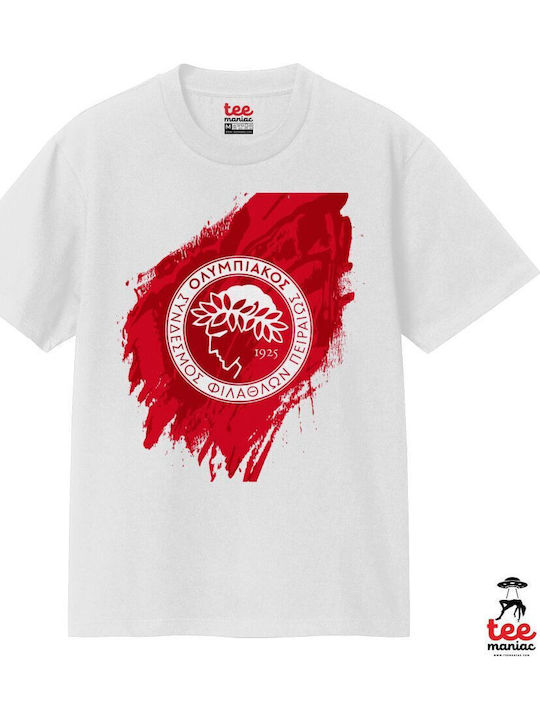 Olympiacos F.c Κλασικό T-shirt Διπλής Ραφής Χωρίς Πλευρικές Ραφές Λευκο 100% Βαμβάκι Vegan & Oeko-tex Πιστοποιημένο Olympiacos F.c Κλασικό T-shirt Διπλής Ραφής Χωρίς Πλευρικές Ραφές Λευκο 100% Βαμβάκι Vegan & Oeko-tex Πιστοποιημένο