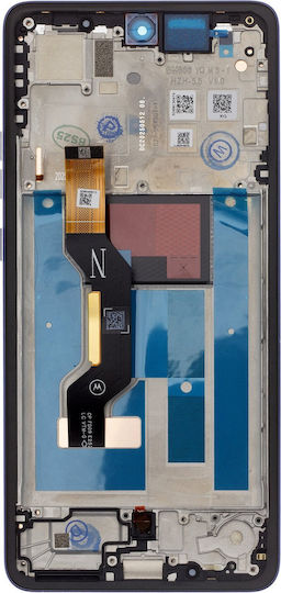 Motorola Screen with Touch Mechanism and Frame for Motorola G86 (Black)