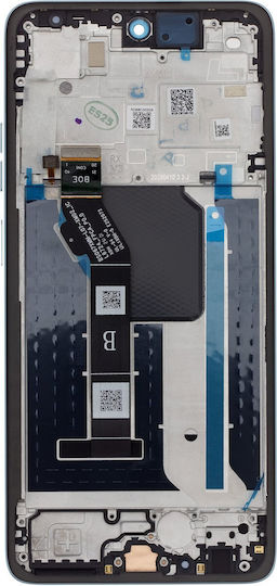 Motorola Screen with Touch Mechanism and Frame for Motorola G56 (Gray)
