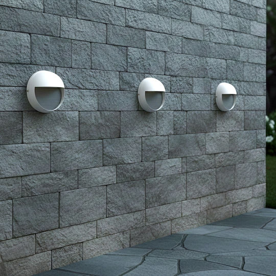 kelvo Stepart Wandmontierte Außenbeleuchtung LED IP65 3W mit Warmweißem Licht 16x8x16cm