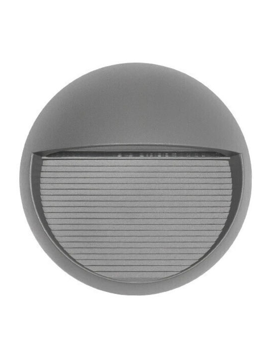kelvo Stepart Wall-Mounted Outdoor Spotlight LED IP65 3W with Warm White Light 16x8x16cm