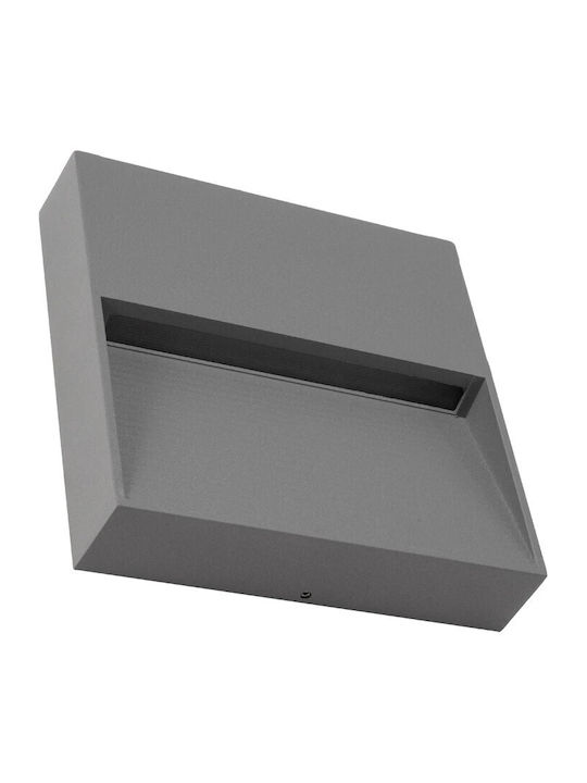 kelvo Stepart Стенно Външно Осветително Тяло LED IP65 4W с Топло Бяла Светлина 15x3.5x15см