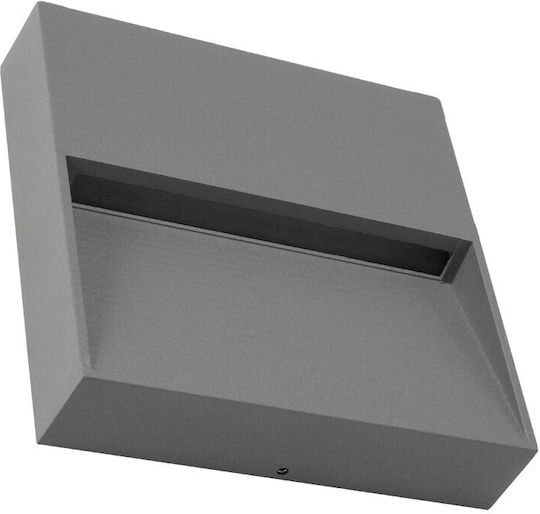 kelvo Stepart Wandmontiertes Außenbeleuchtung LED IP65 4W mit Warmweißem Licht 15x3.5x15cm