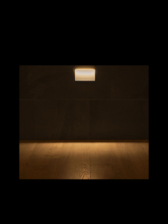 kelvo Stepart Стенно Външно Осветително Тяло LED IP65 4W с Топло Бяла Светлина 15x3.5x15см