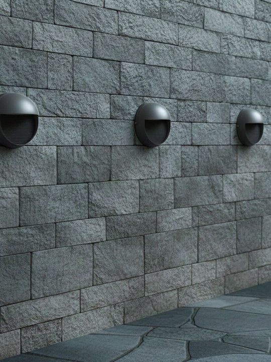 kelvo Stepart Wall-Mounted Outdoor Spotlight LED IP65 3W with Warm White Light 16x8x16cm
