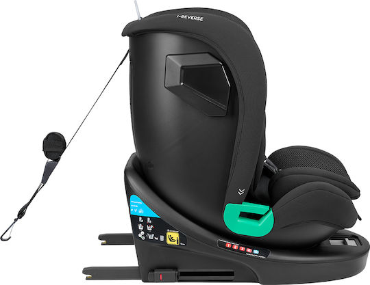 Kikka Boo i-Reverse Детско Столче за Кола i-Размер с Isofix Черен