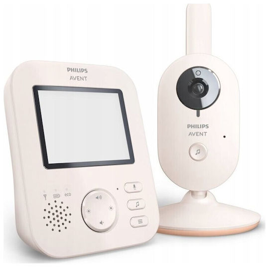 Philips Ασύρματη Ενδοεπικοινωνία Μωρού με Κάμερα & Οθόνη 2.8" , Αμφίδρομη Επικοινωνία & Νανουρίσματα
