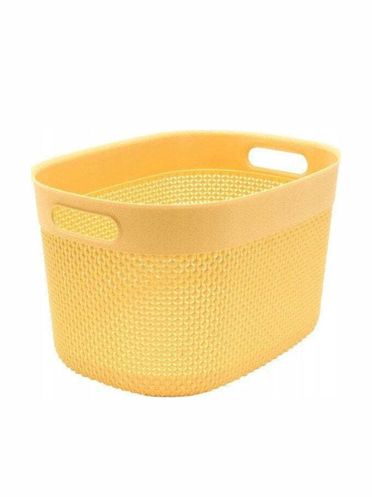 Grozs Filo Storage Basket L 18L 38x28x22cm Yellow