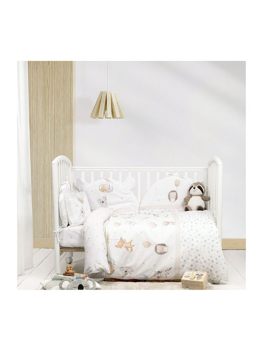 Nima Cotton Baby Quilt 100x140cm Multicolour