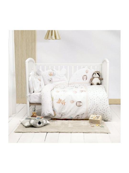 Nima Cotton Baby Quilt 100x140cm Multicolour