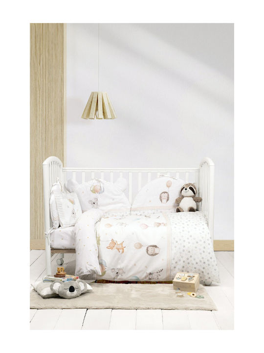 Nima Cotton Baby Quilt 100x140cm Multicolour