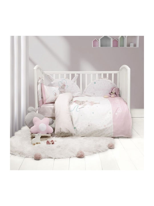 Nima Cotton Baby Quilt Bunny 100x140cm Multicolour