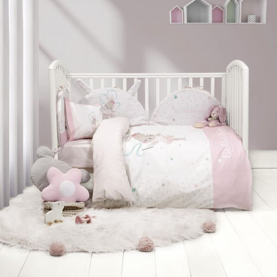 Nima Cotton Baby Quilt Bunny 100x140cm Multicolour