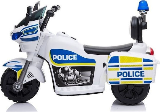 Παιδική Μηχανή Police Ηλεκτροκίνητη Λευκή για 2+ ετών