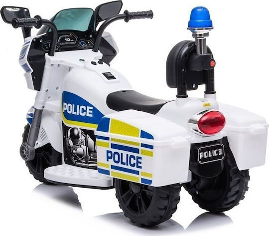 Παιδική Μηχανή Police Ηλεκτροκίνητη Λευκή για 2+ ετών