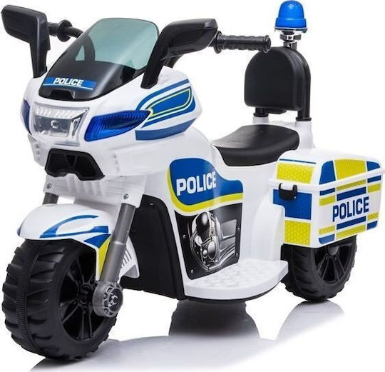Παιδική Μηχανή Police Ηλεκτροκίνητη Λευκή για 2+ ετών