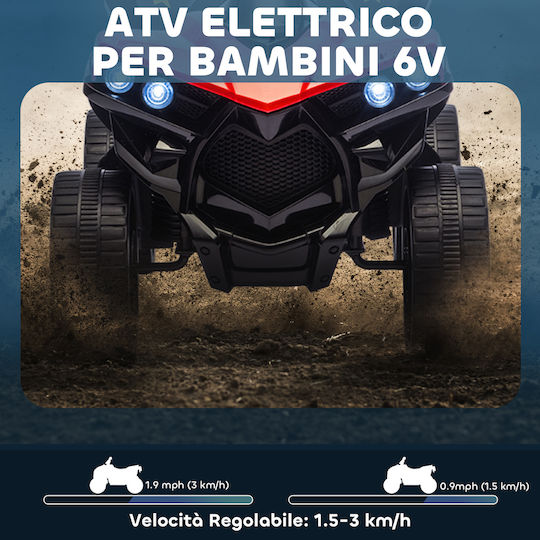 Παιδική Γουρούνα Ηλεκτροκίνητη 6 Volt Κόκκινη για 3+ ετών