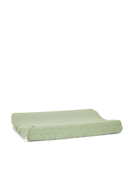 Little Dutch Changing Pad Cover Pure made of Fabric Mint 44x72cm
