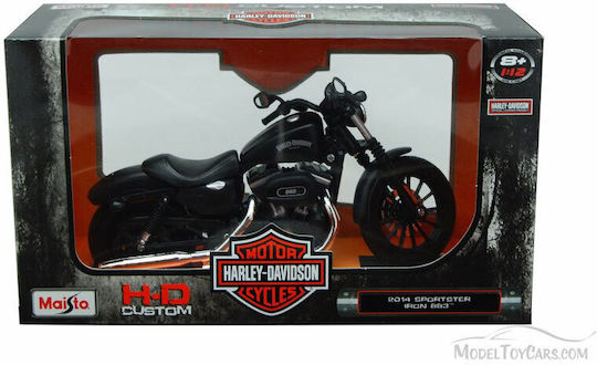 Maisto HARLEY DAVIDSON SPORTSTER IRON 883 Modeling Figure Motorbike Black in Scale 1:12