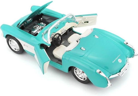 Maisto Chevrolet Corvette '57 Φιγούρα Μοντελισμού Αυτοκίνητο Μπλε σε Κλίμακα 1:24