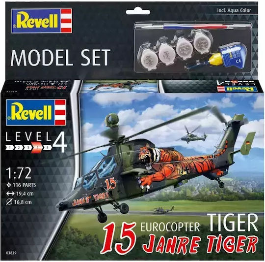 Revell Φιγούρα Μοντελισμού Ελικόπτερο Eurocopter 15 Jahre Tiger 116 Κομματιών σε Κλίμακα 1:72 19.4x16.8εκ.