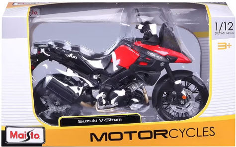Maisto Modeling Figure Motorbike Red in Scale 1:12