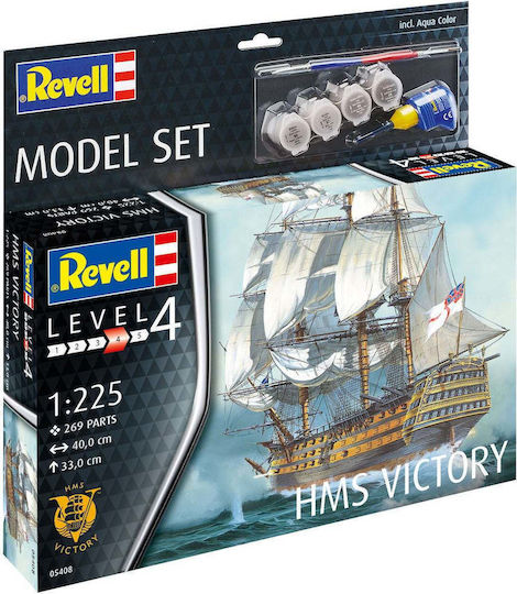 Revell Φιγούρα Μοντελισμού Πλοίο HMS Victory 269 Κομματιών σε Κλίμακα 1:225 40x33εκ.