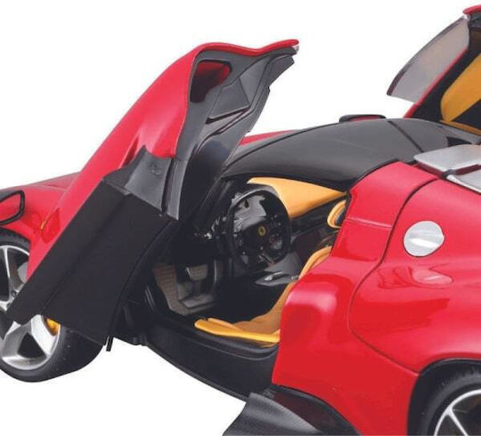 Bburago Ferrari Ferrari Daytona SP3 Closed Top 2022 Rosso Corsa Red Exclusive Modeling Figure Car Red in Scale 1:18 26x13x7cm.