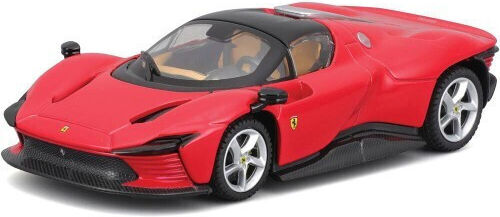 Bburago Ferrari Ferrari Daytona SP3 Closed Top 2022 Rosso Corsa Red Exclusive Modeling Figure Car Red in Scale 1:18 26x13x7cm.