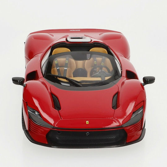 Bburago Ferrari Ferrari Daytona SP3 Closed Top 2022 Rosso Corsa Red Exclusive Modeling Figure Car Red in Scale 1:18 26x13x7cm.