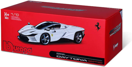 Bburago Ferrari Ferrari Daytona SP3 Closed Top 2022 Rosso Corsa Red Exclusive Modeling Figure Car Red in Scale 1:18 26x13x7cm.