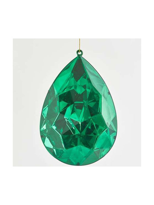 Eurolamp Weihnachtsbaumschmuck Träne Kunststoff Grüne 6x10cm