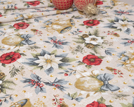 Viopros Viopros Christmas Tablecloth Fabric 140x140cm