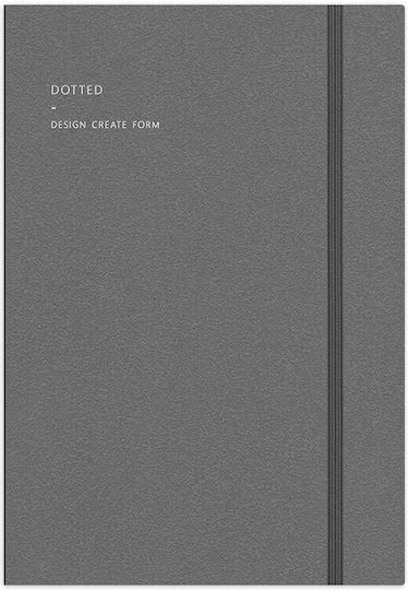 adBook Carnet B5 cu Puncte Cărbune de lemn