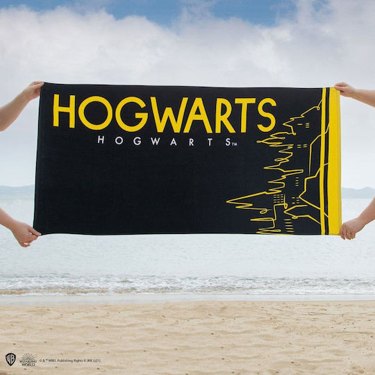 Cinereplicas Детски плажен кърпа Черен Harry Potter 140x70см.