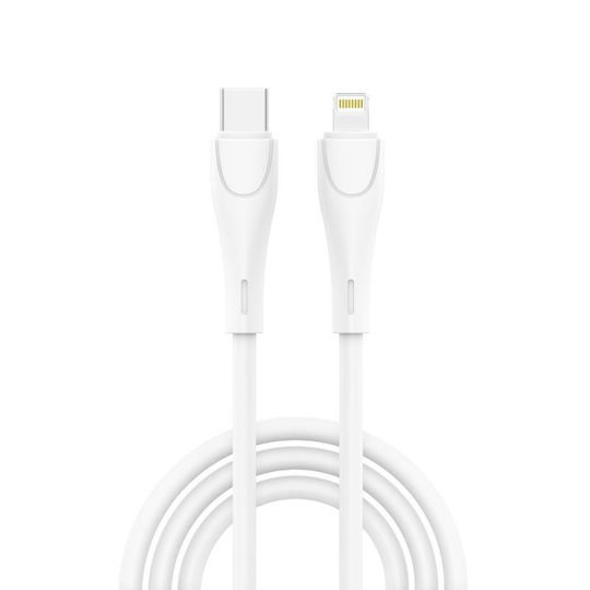 iNOS Charger with USB-A Port and USB-C Port and Cable USB-C - Lightning 20W Power Delivery / Quick Charge 3.0 Whites