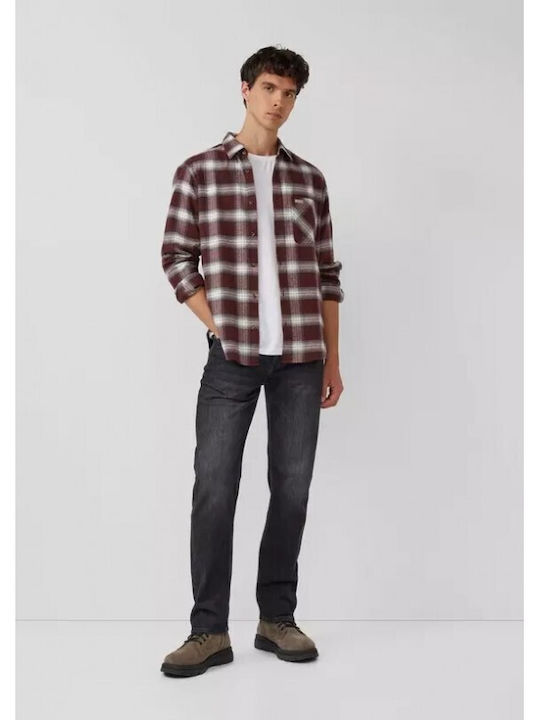 Long-sleeved Shirt Checked Brown