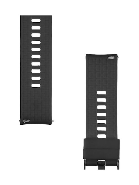 Tactical Curea Silicon Negru (Universal 22mm)
