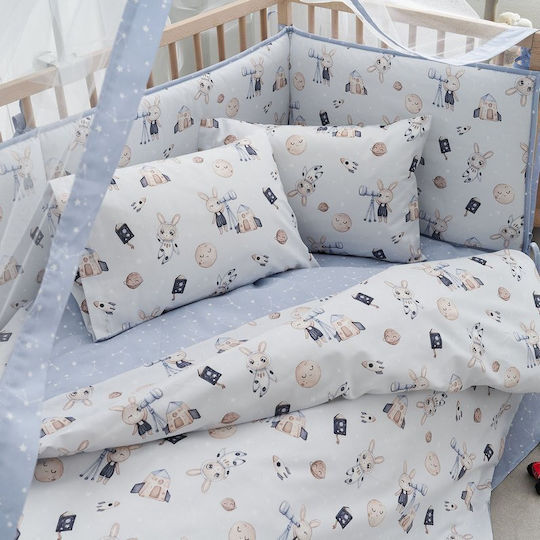 Vesta Home Подредба Детска Покривка За Завивка С Калъфка Astra Син-Мулти 120x160см Vesta Home Подредба Детска Покривка За Завивка С Калъфка Astra Син-Мулти 120x160см