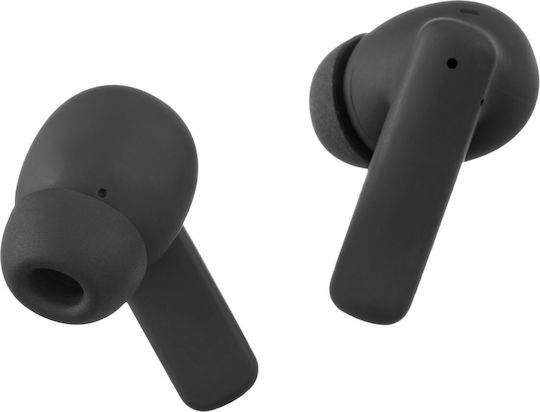 Streetz T600 In-ear Bluetooth Handsfree Ακουστικά με Θήκη Φόρτισης Μαύρα