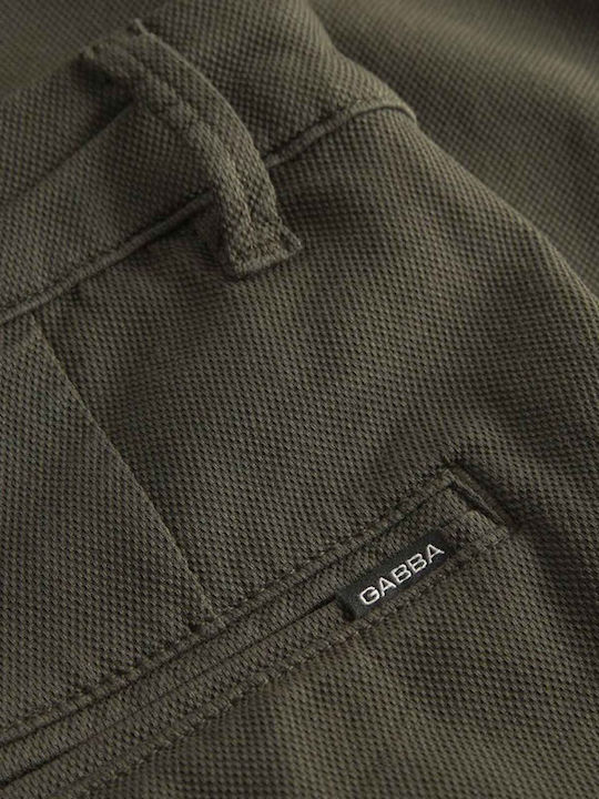 Firenze Trousers Elastic in Relaxed Fit Army