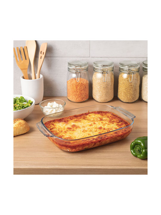 Ankor Glass Rectangular Heat-Resistant Cookware 3700ml