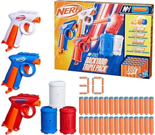 Jucării Nerf Lansator Flex Backyard Pachet Triplu Seria N Pentru 8+ Ani