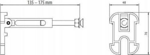 Kan-therm Jomotech Suport Wc H=1120 Comutator Alb