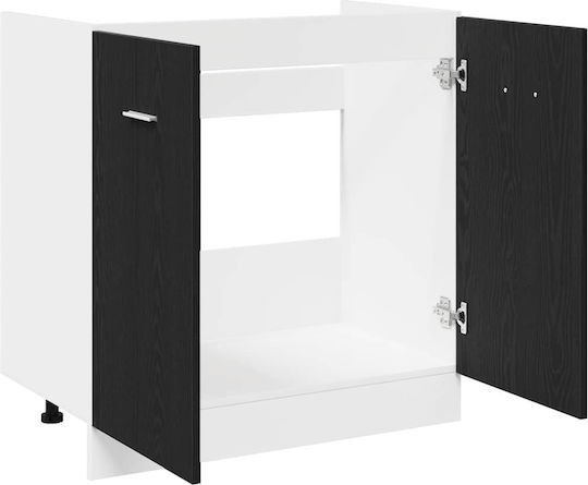 Шкаф за Мивка Black Oak 80x46x81.5бр