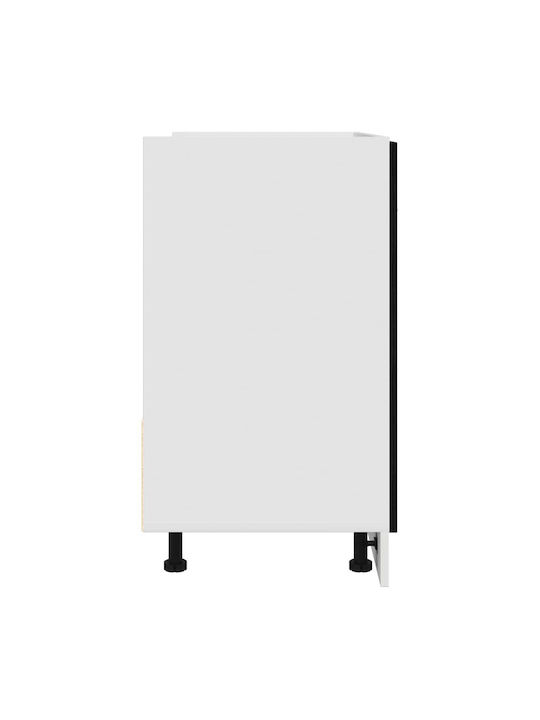 Spülbeckenschrank Black Oak 80x46x81.5cm