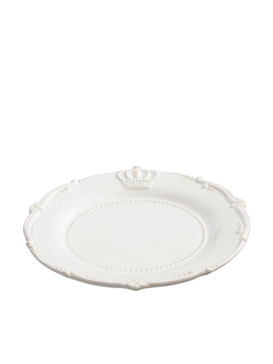 Artekko Crown Πιατέλα Σερβιρίσματος Κεραμική Λευκή με Διάμετρο 29εκ.