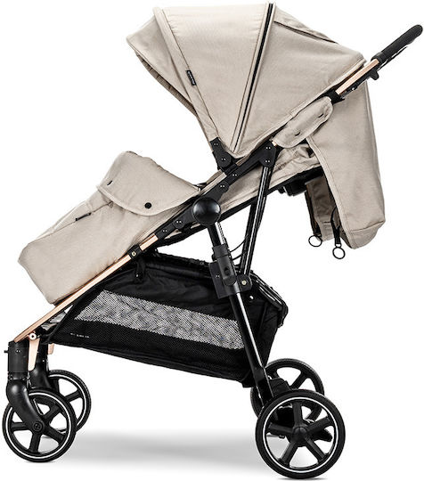 Lorelli Duo Double Stroller Suitable for Newborn Beige 12kg